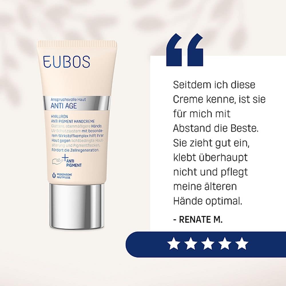 EUBOS HYALURON Anti Pigment Handcreme LSF 15 50 ml Creme