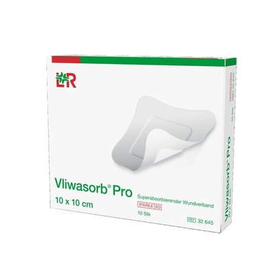VLIWASORB Pro suberabsorb.Komp.steril 10x10 cm 10 St Kompressen