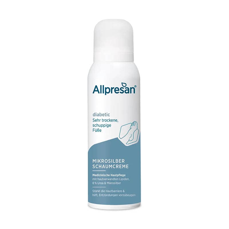 Allpresan diabetic MIKROSILBER REPAIR Schaum-Creme 125 ml Schaum