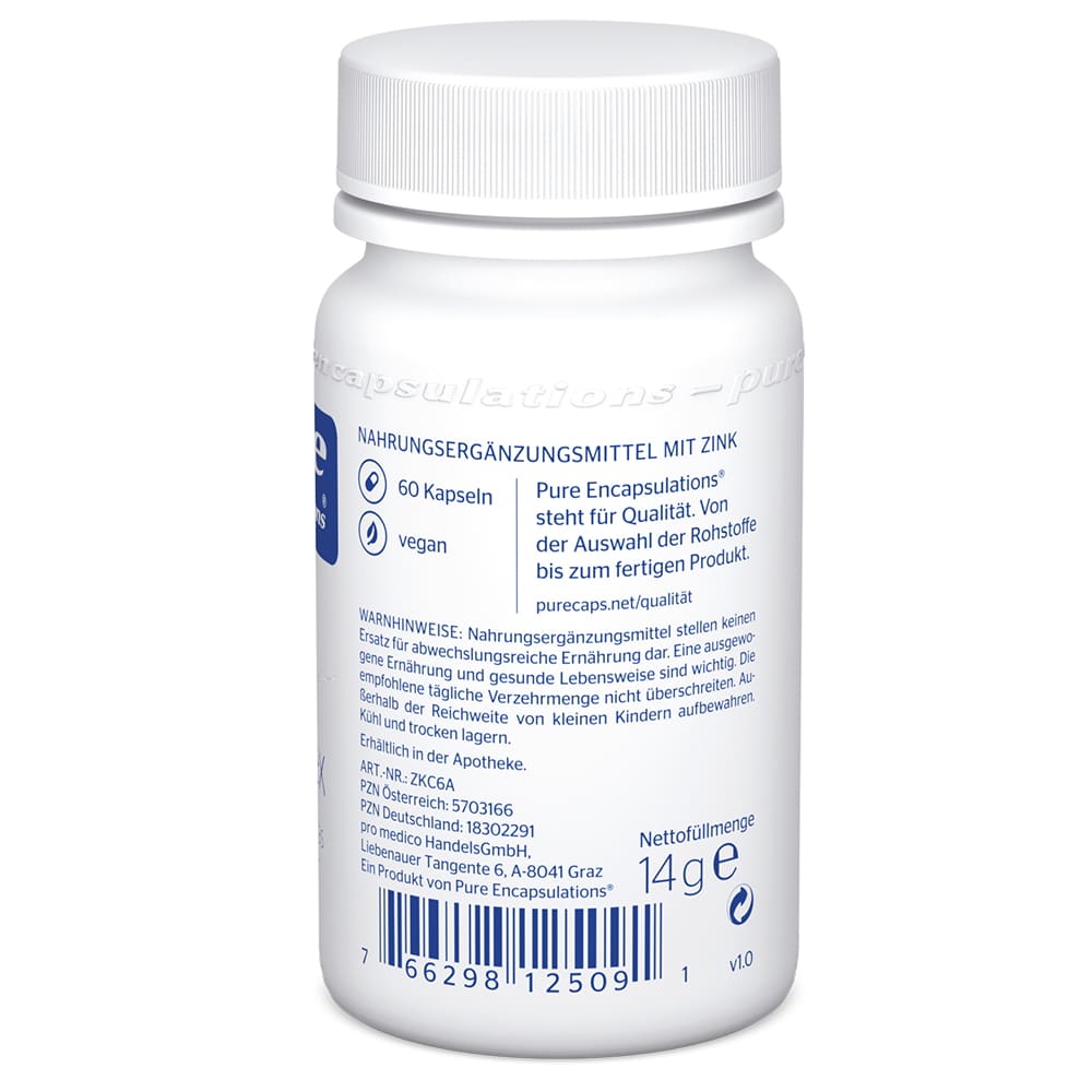pure encapsulations Zink Complex 60 St Kapseln