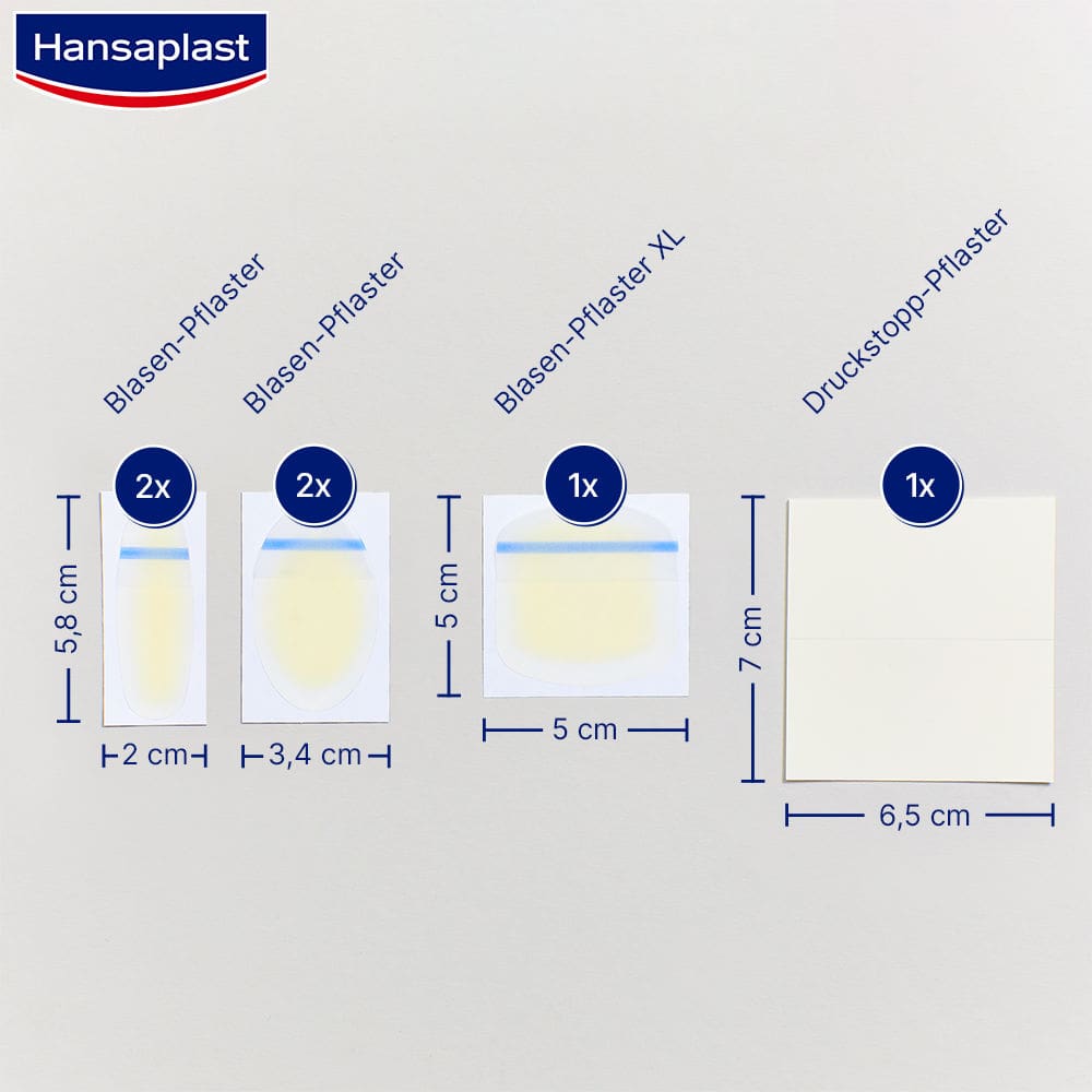 Hansaplast footexpert SOS Mix Pack Blasenpflaster 6 St Pflaster