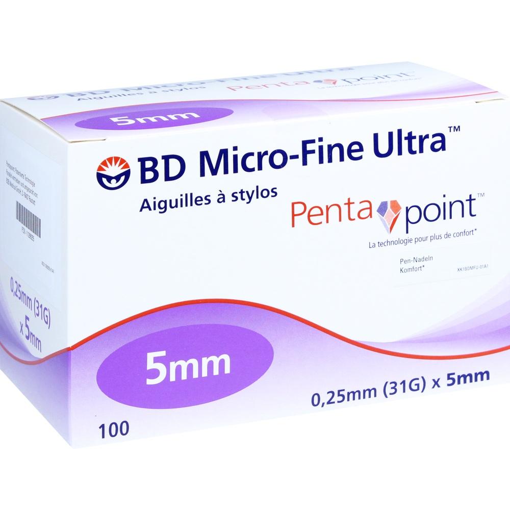 BD MICRO-FINE ULTRA Pen-Nadeln 0,25x5 mm 100 St Kanüle