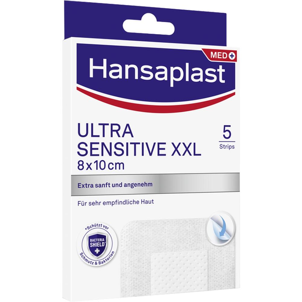 Hansaplast ULTRA SENSITIVE XXL Pflasterstrips 8x10cm 5 St Pflaster