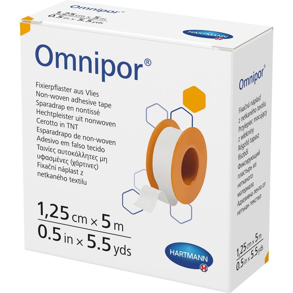 OMNIPOR Fixierpflaster Vlies 1,25 cmx5 m 1 St Pflaster