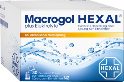 Macrogol HEXAL plus Elektrolyte 30 St Pulver zur Herstellung einer Lösung zum Einnehmen