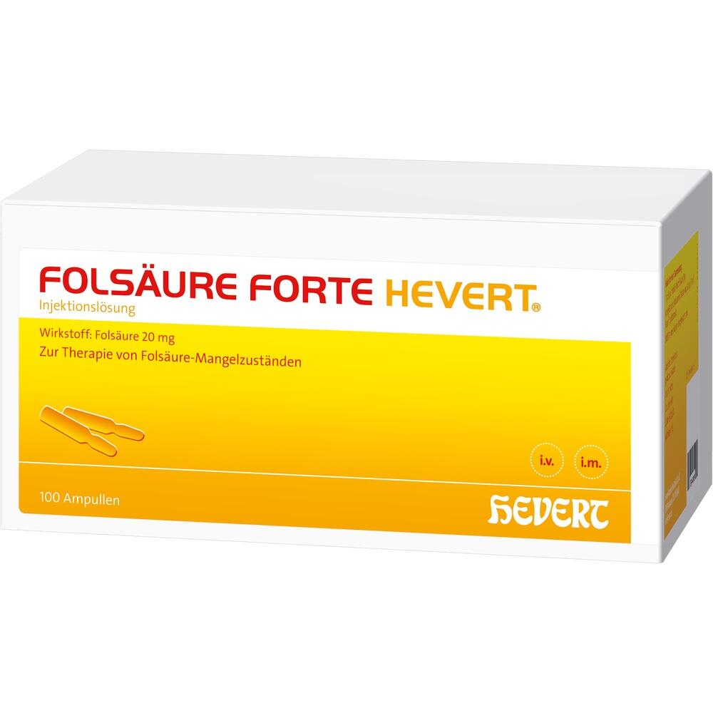 FOLSÄURE HEVERT forte Ampullen 100X2 ml Ampullen