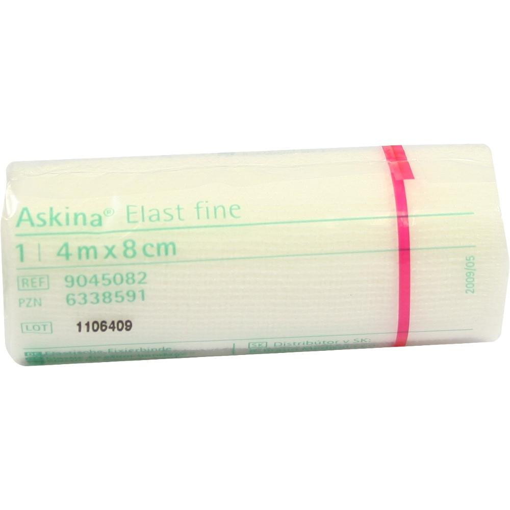 ASKINA Elast Fine Binde 8 cmx4 m cellophaniert 1 St Binden