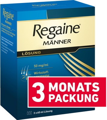 Regaine MÄNNER Lösung (3 Monats Packung) bei erblich bedingtem Haarausfall