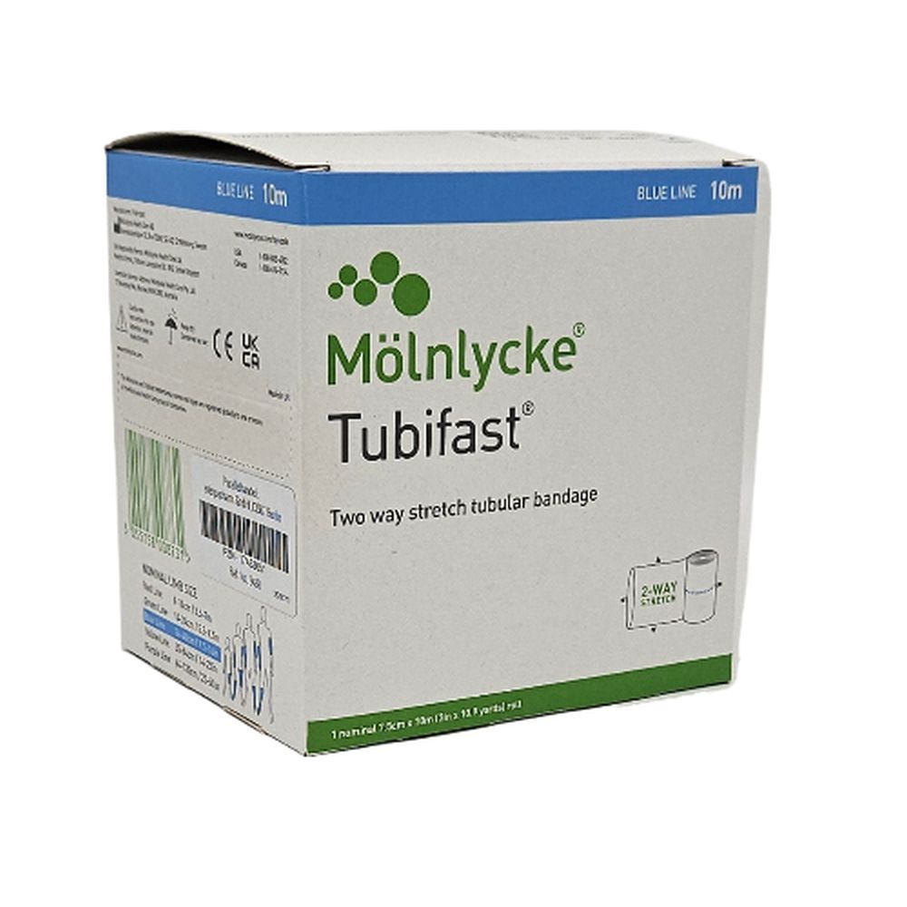 Mölnlycke Tubifast 2-way Stretch 7,5cm x 10m blau 1 St Verband