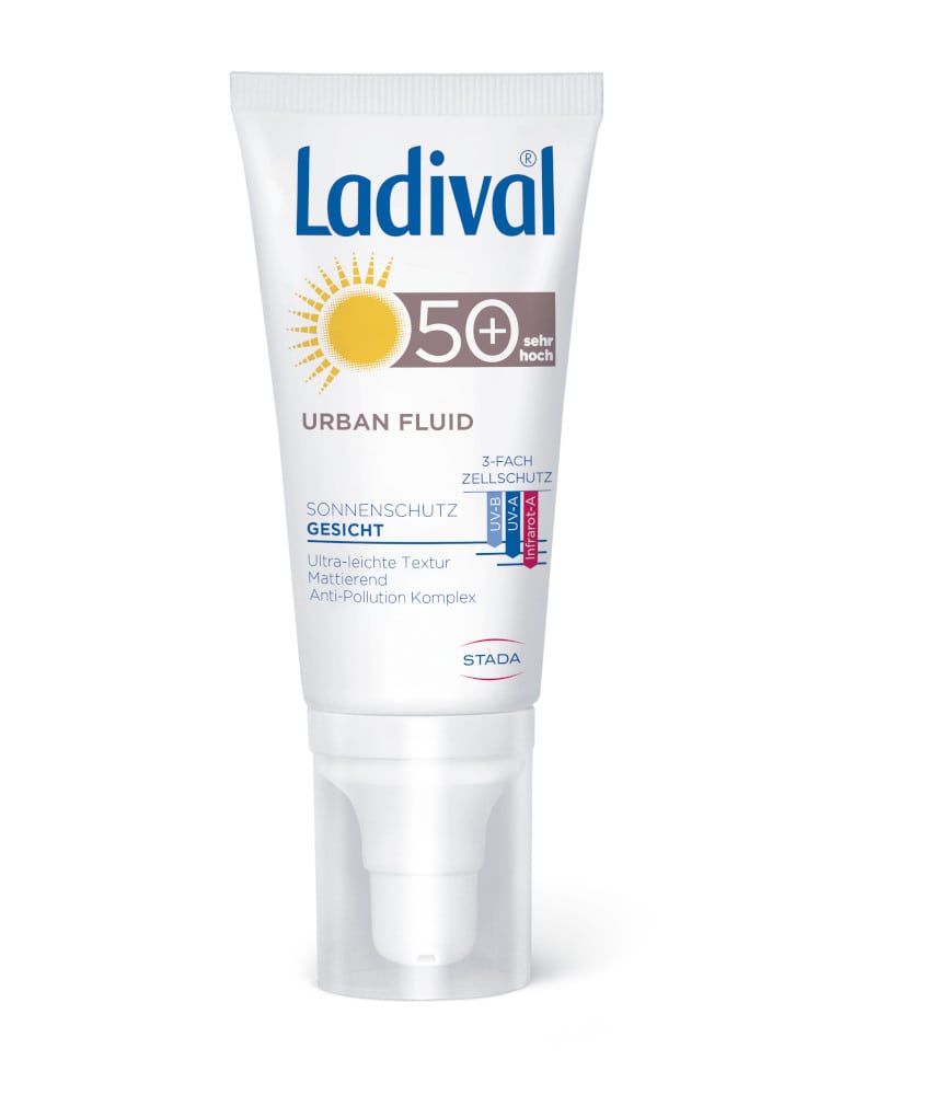 Ladival URBAN FLUID SONNENSCHUTZ GESICHT LSF50+ 50 ml Lotion Ladival URBAN FLUID SONNENSCHUTZ GESICHT LSF50+ 50 ml Lotion