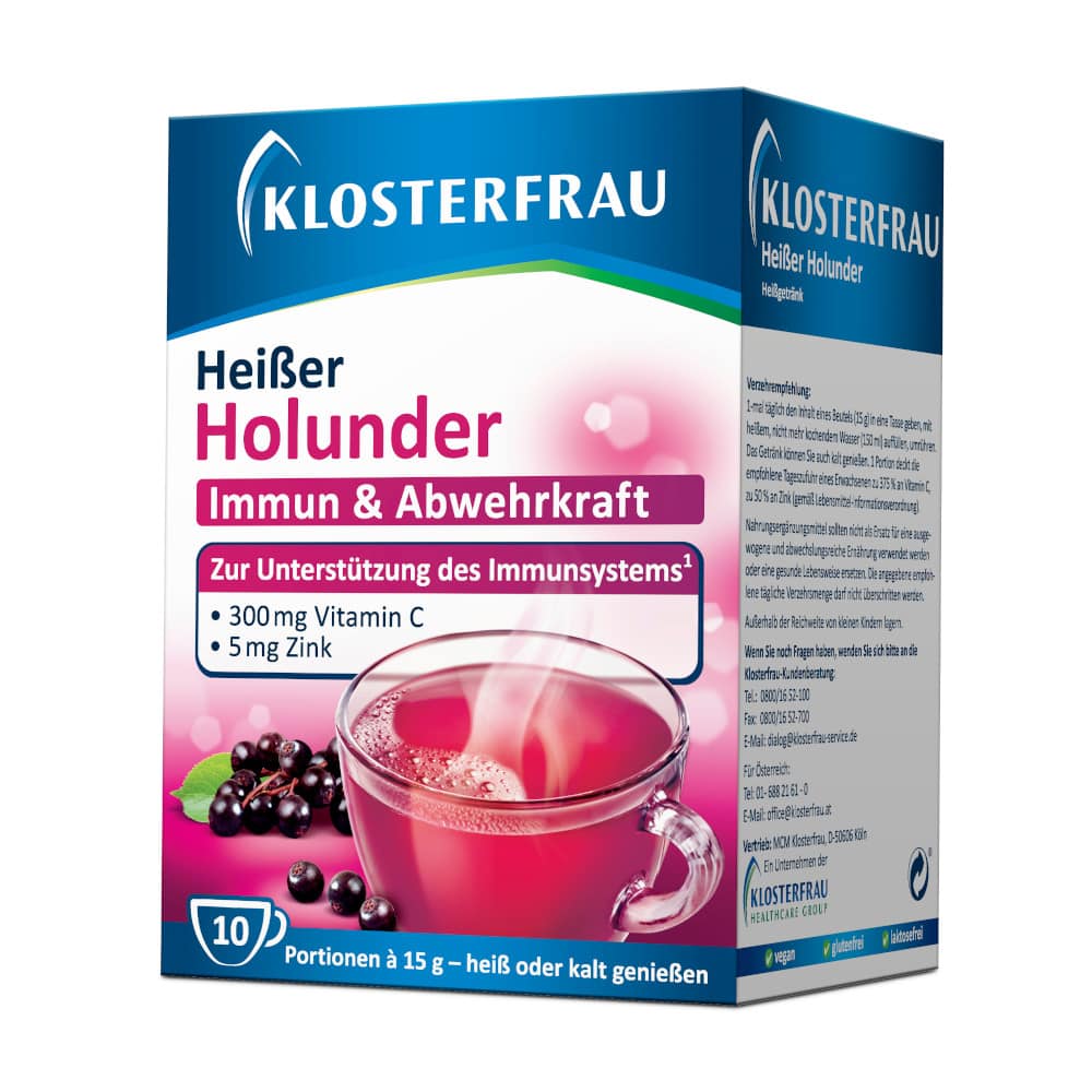 KLOSTERFRAU Broncholind Heißer Holunder Granulat 10X15 g Granulat