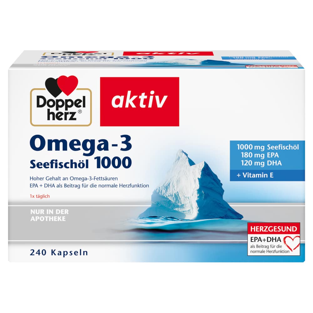 Doppelherz aktiv Omega-3 Seefischöl 1000 240 St Kapseln