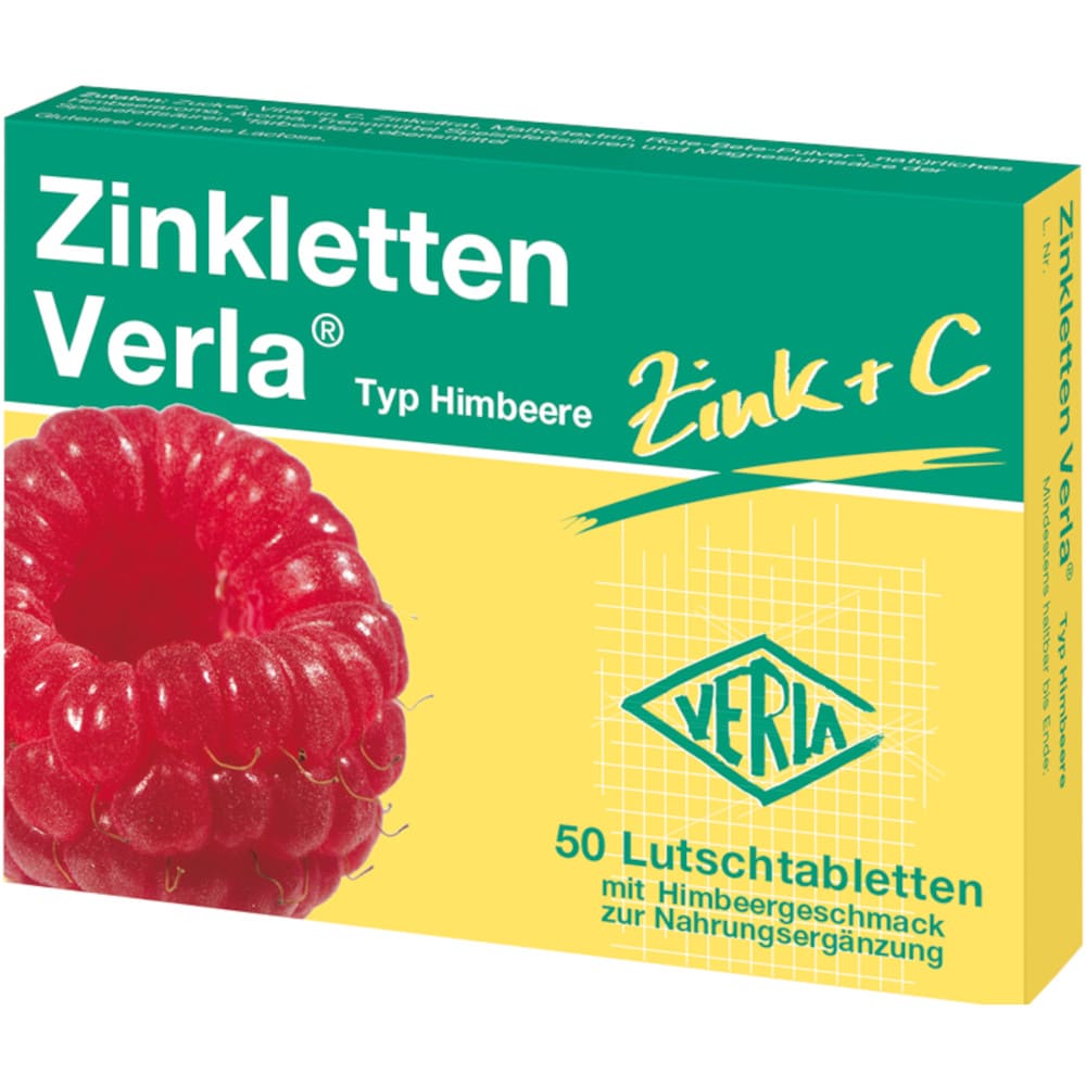 Zinkletten Verla Typ Himbeere  50 St Lutschtabletten