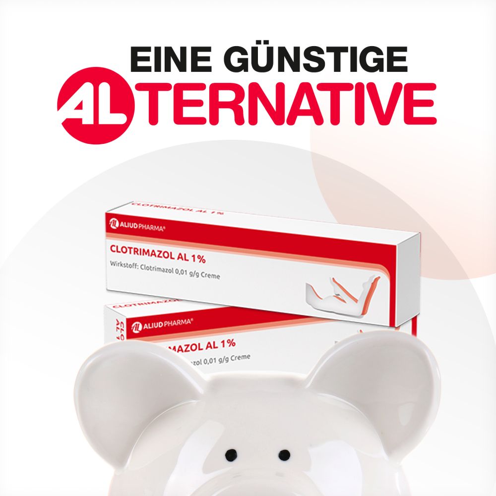 Clotrimazol AL 1% bei Fußpilz