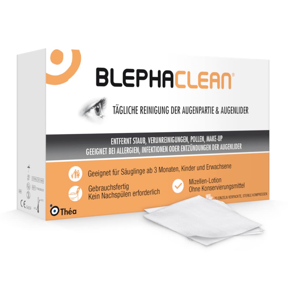 BLEPHACLEAN sterile Kompressen 20 St Kompressen