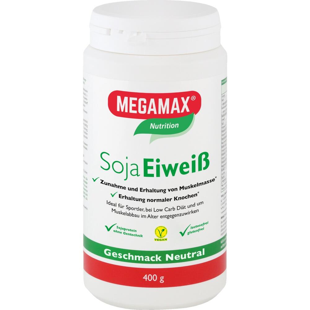 MEGAMAX Nutrition Soja Eiweiß 400 g Pulver
