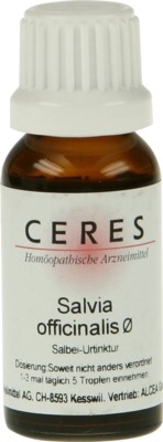 CERES Salvia officinalis Urtinktur 20 ml Tropfen