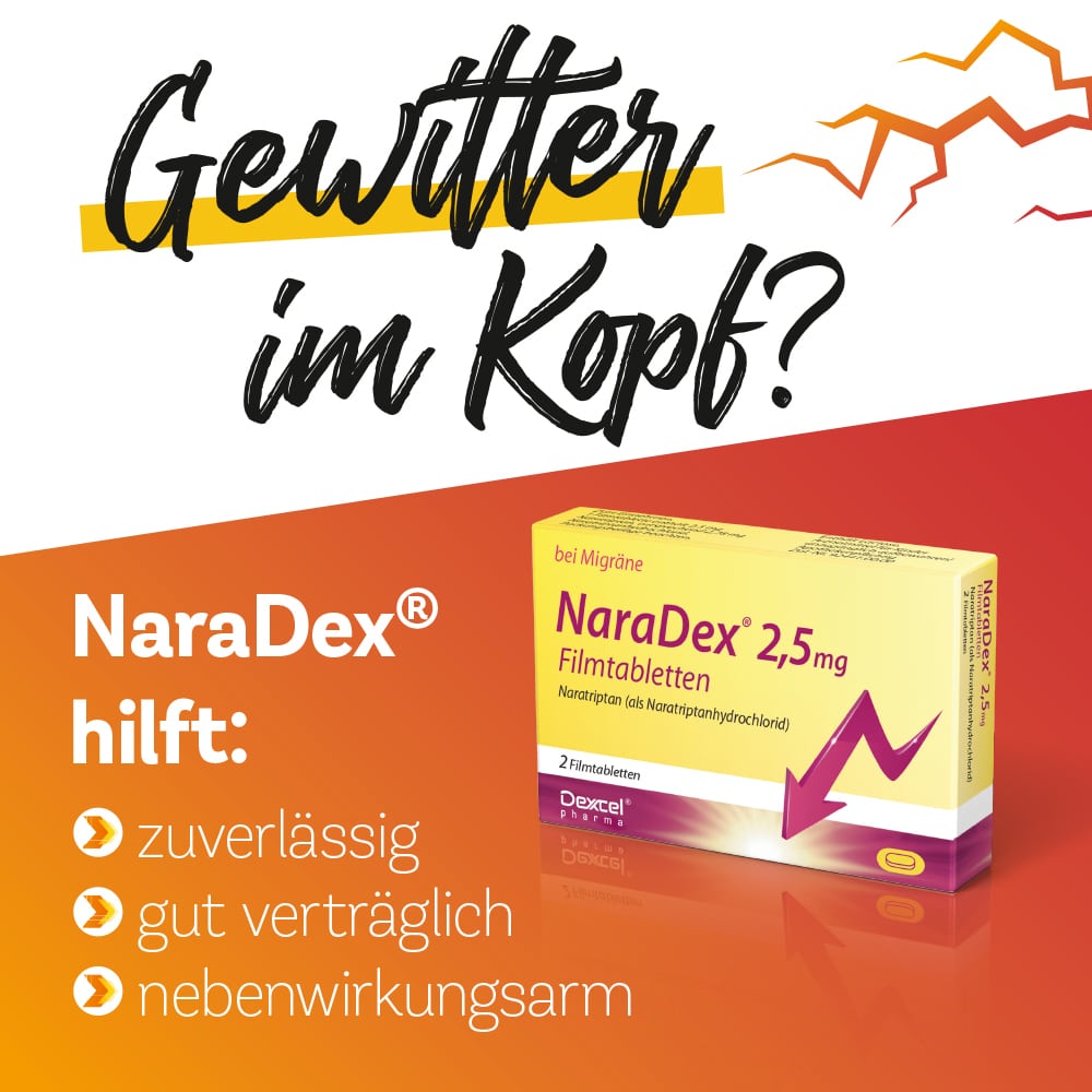 NaraDex 2,5mg 2 St Filmtabletten