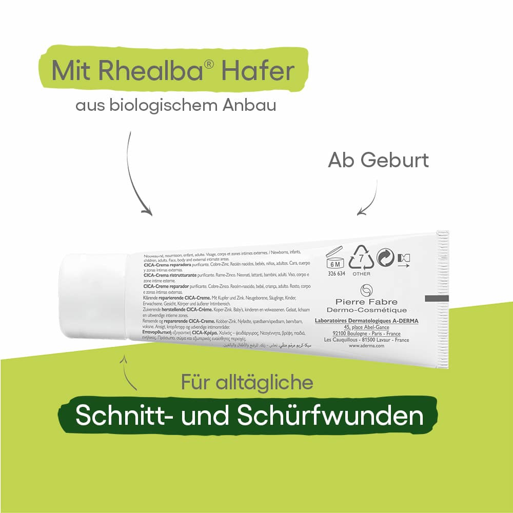 A-DERMA DERMALIBOUR Reparierende CICA-Creme 50 ml Creme