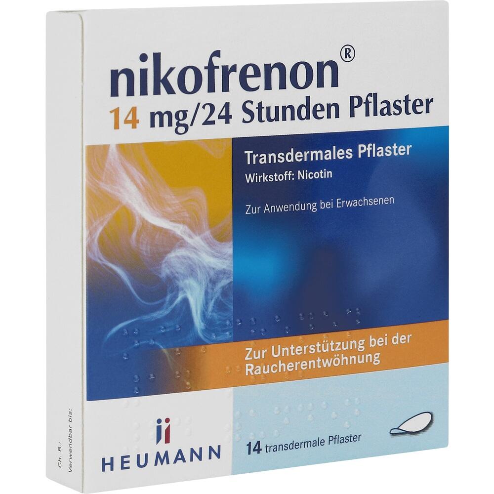 nikofrenon 14 mg/24 Stunden Pflaster, 14 St 14 St Pflaster transdermal