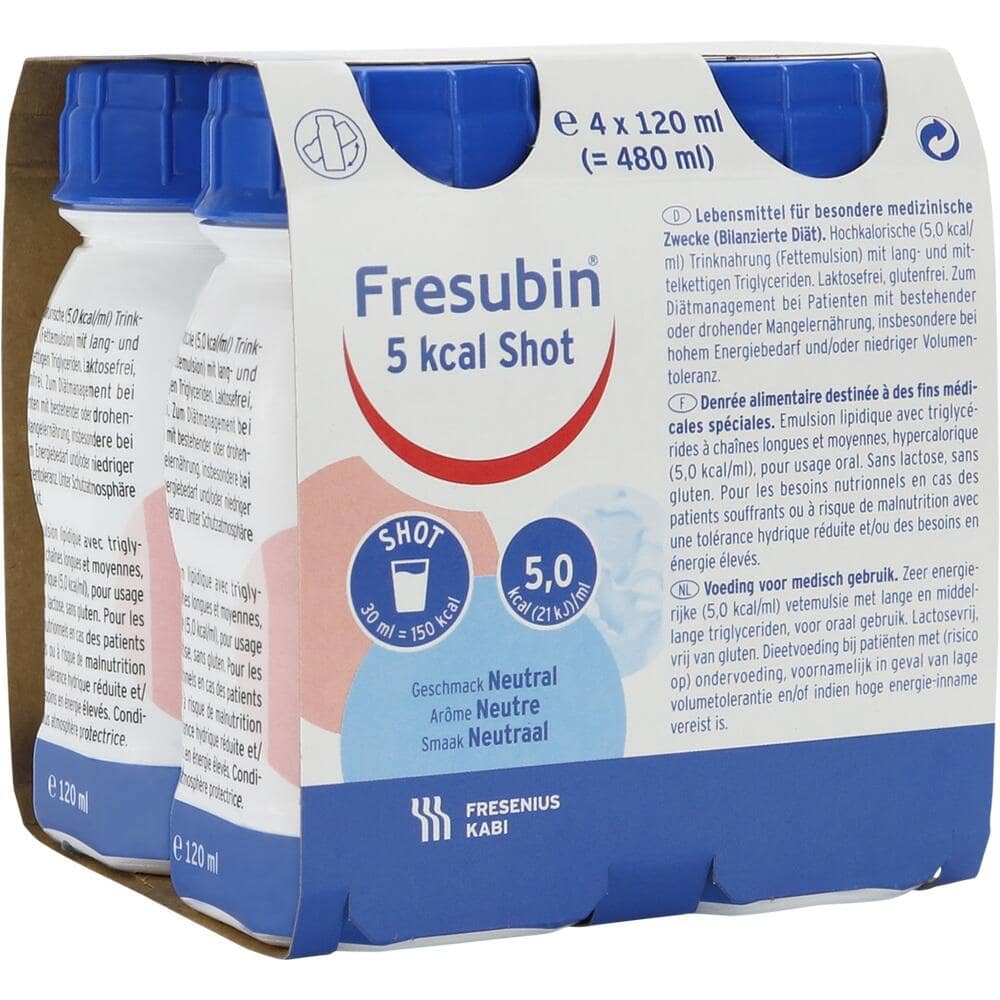 Fresubin 5 kcal SHOT Neutral 4X120 ml Lösung