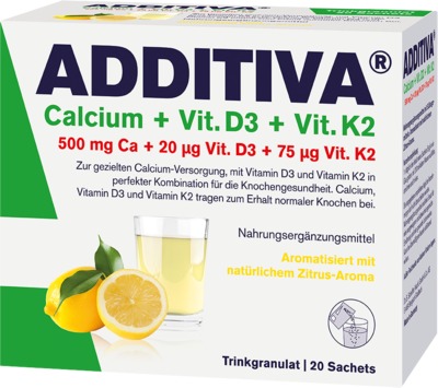 ADDITIVA Calcium+D3+K2 Granulat 20 St Granulat