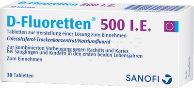 D-Fluoretten 500 I.E  30 St Tabletten