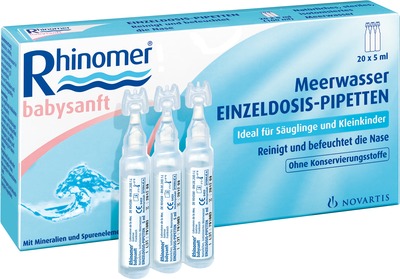 Rhinomer babysanft Meerwasser 5ml EINZELDOSIS-PIPETTEN 20X5 ml Einzeldosispipetten