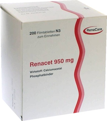 RENACET 950 mg Filmtabletten 200 St Filmtabletten