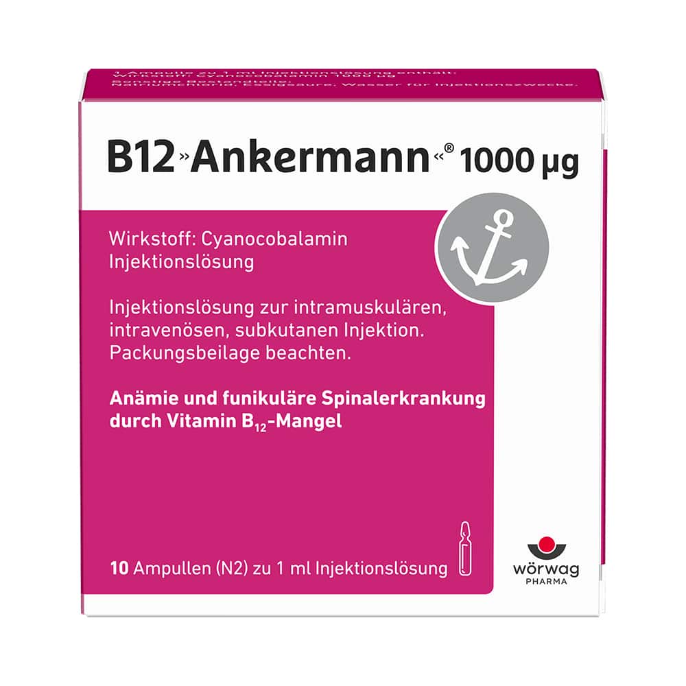 B12 Ankermann 1000 µg 10X1 ml Injektionslösung