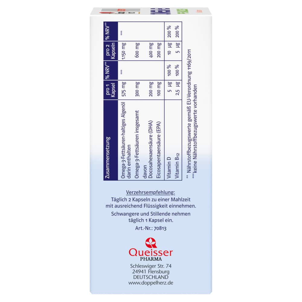 Doppelherz system OMEGA-3 PFLANZLICH 60 St Kapseln