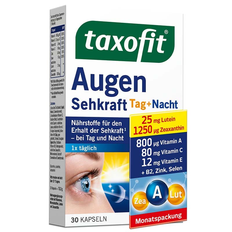 taxofit Augen Sehkraft Tag + Nacht 30 St Kapseln