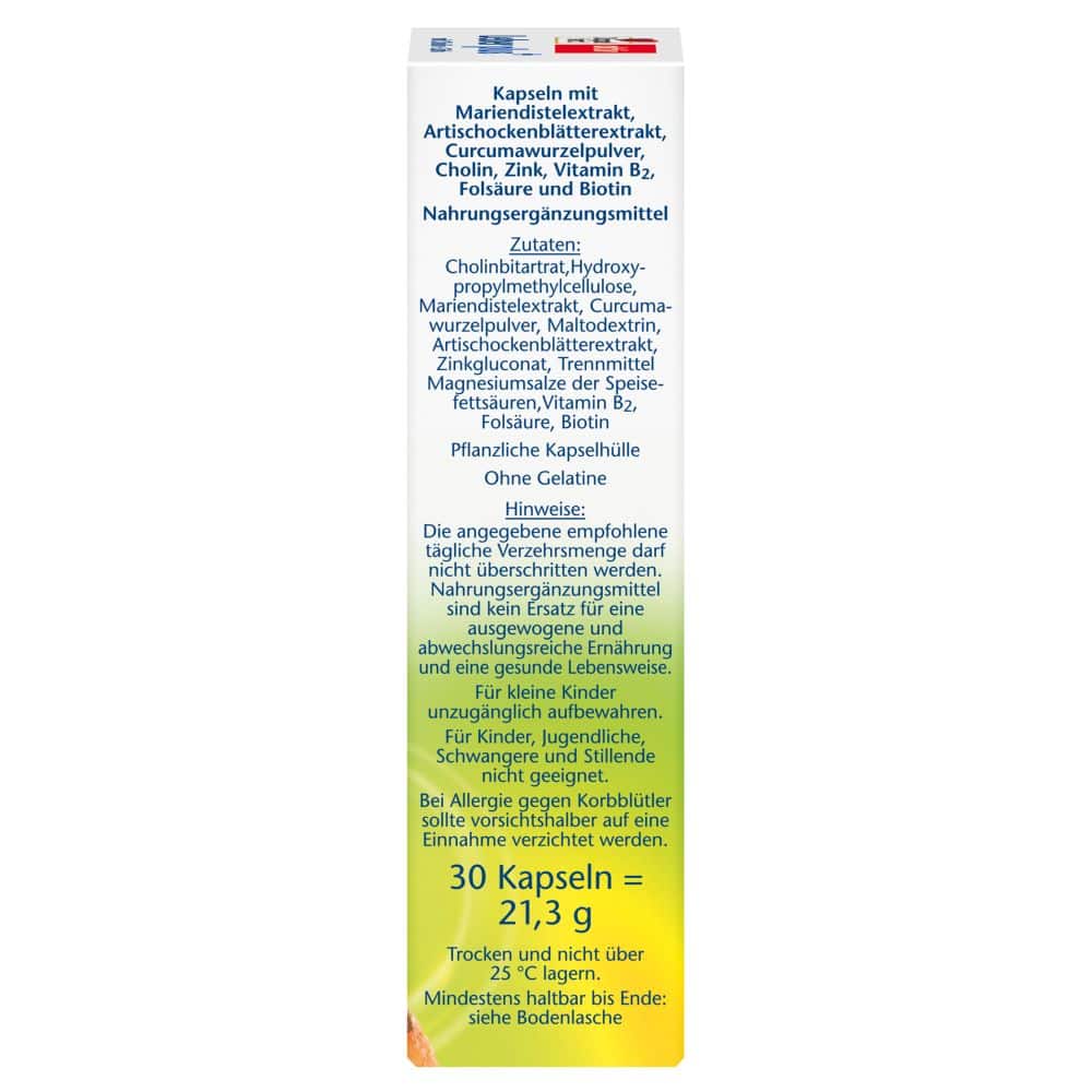 Doppelherz aktiv Leber plus mit Cholin + Zink 30 St Kapseln
