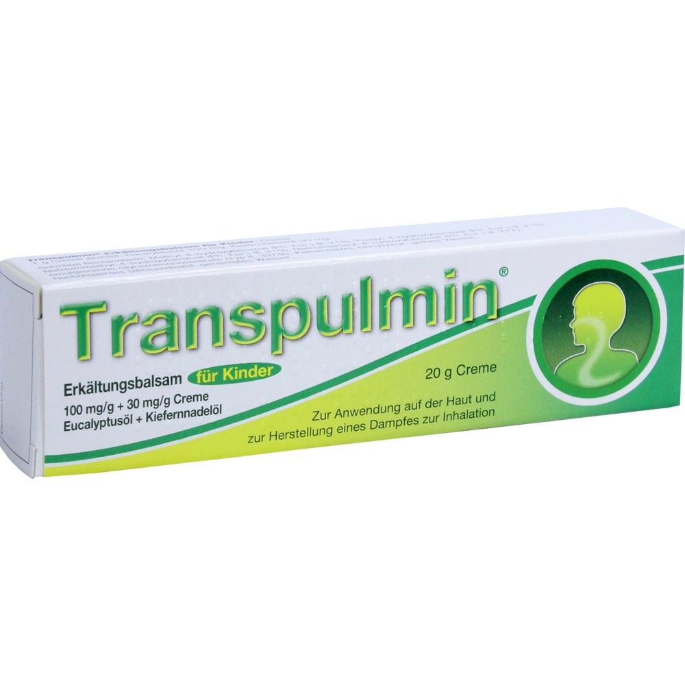 Transpulmin Erkältungsbalsam für Kinder 20 g Creme