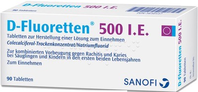 D-Fluoretten 500 I.E. 90 St Tabletten