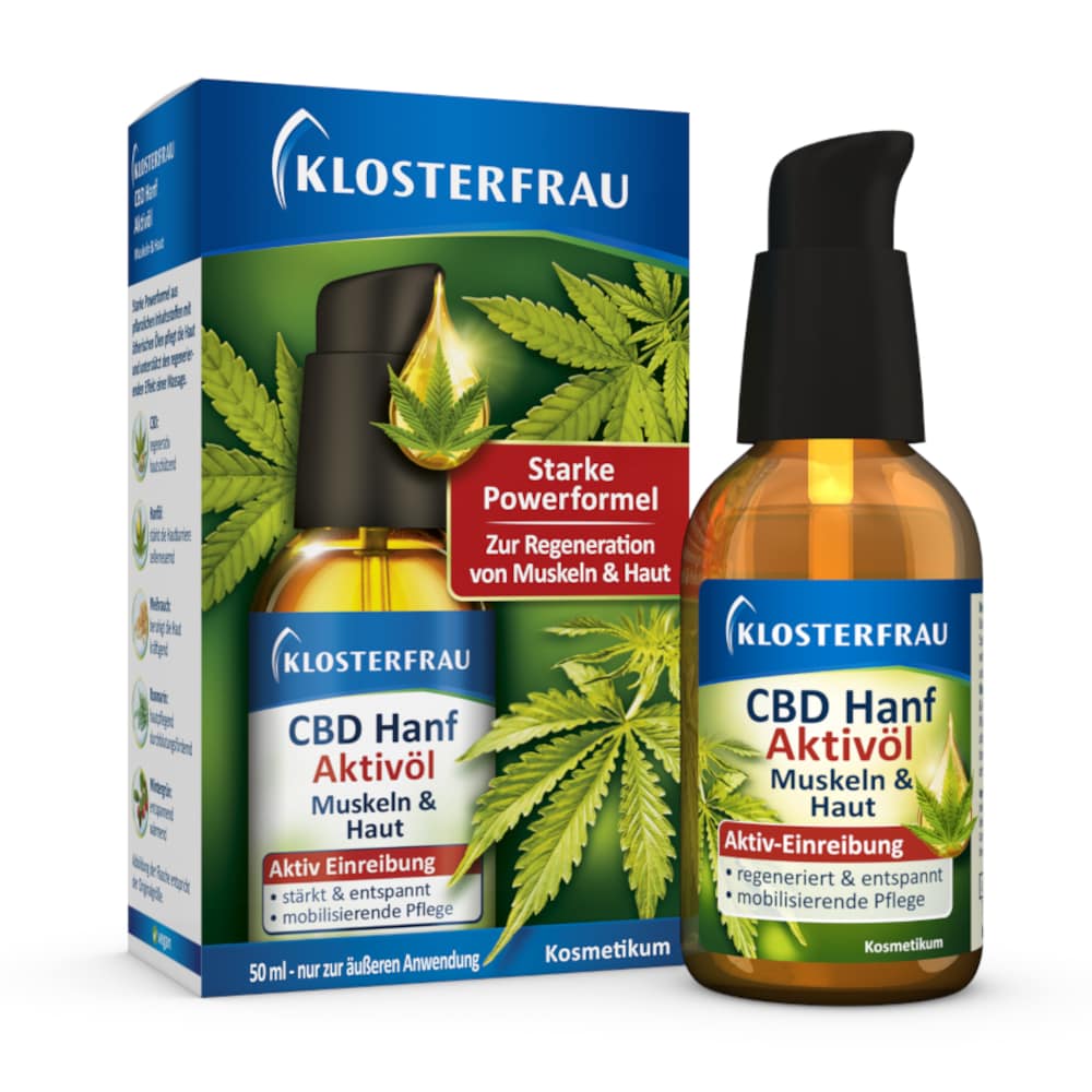 KLOSTERFRAU CBD Hanf Aktivöl Muskeln & Gelenke 50 ml Öl