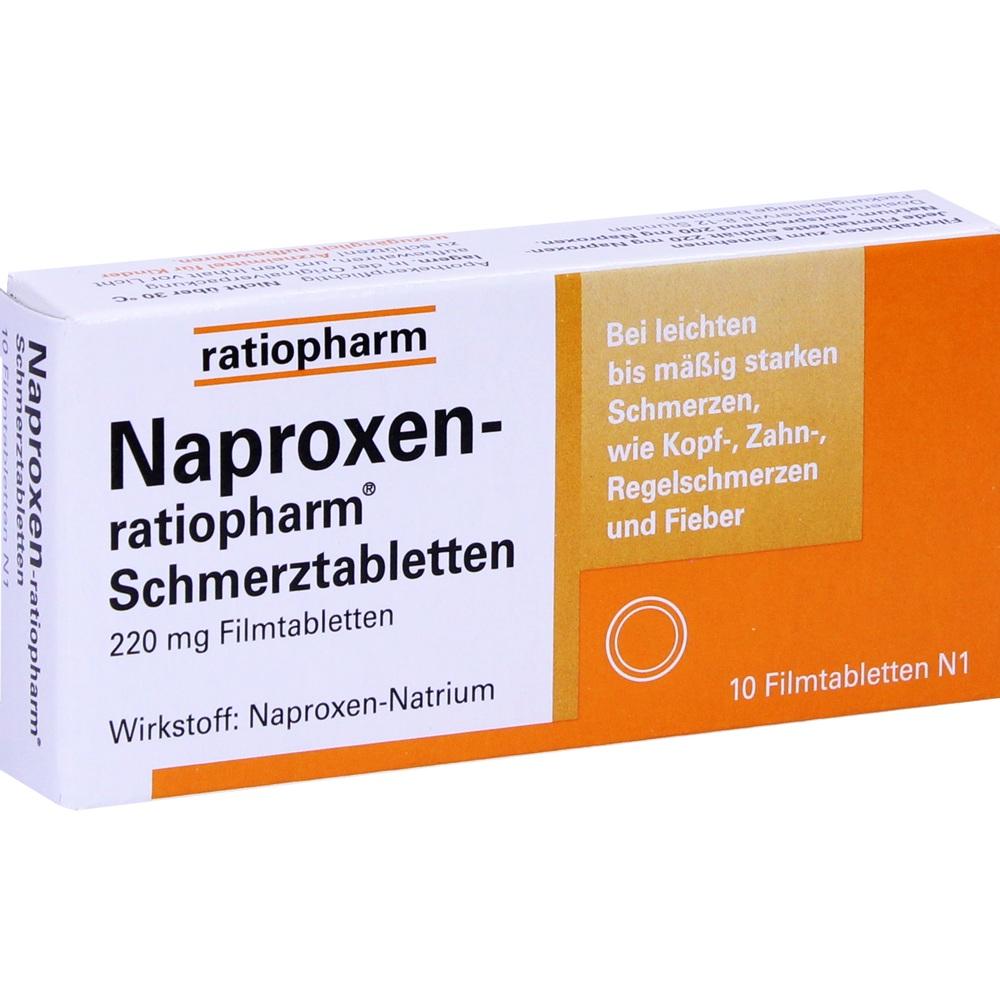 Naproxen-ratiopharm Schmerztabletten 10 St Filmtabletten