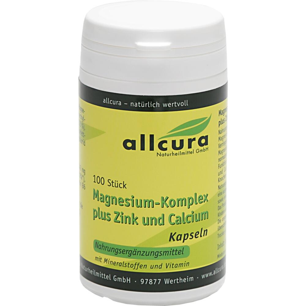 MAGNESIUM KOMPLEX m.Zink+Calcium Kapseln 100 St Kapseln