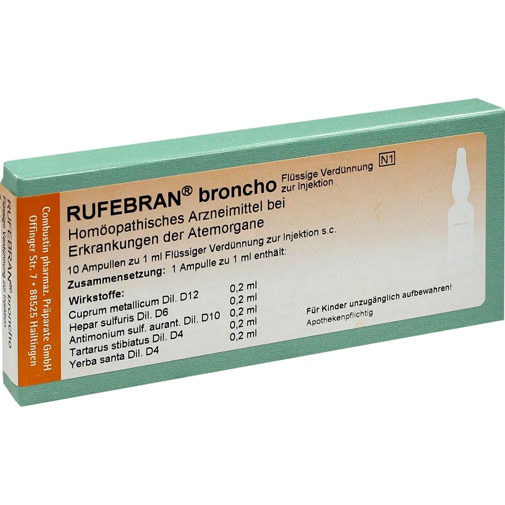RUFEBRAN broncho Ampullen 10 St Ampullen