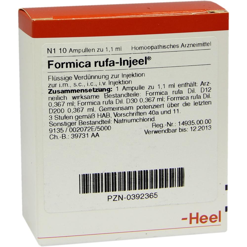 FORMICA RUFA INJEEL Ampullen 10 St Ampullen