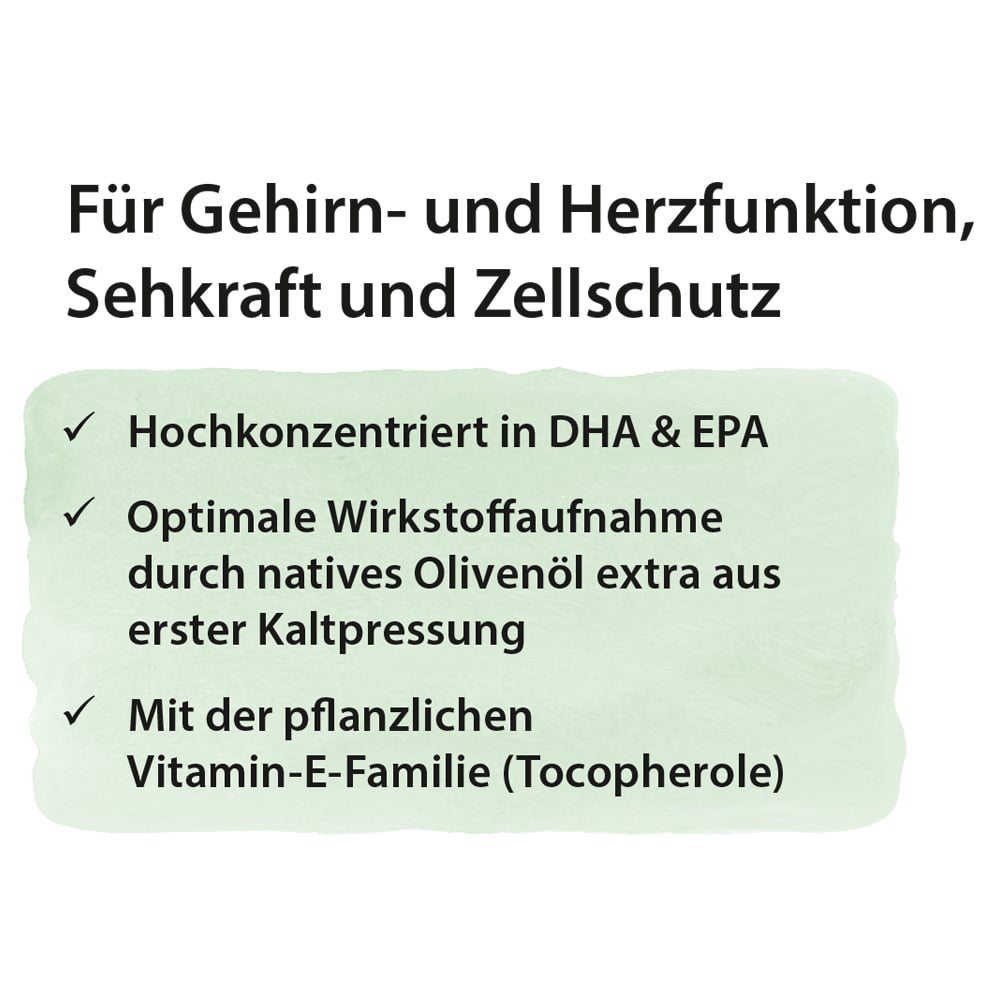 DHA + EPA vegan TocoProtect 250 ml Algenöl Olivenöl Omega-3