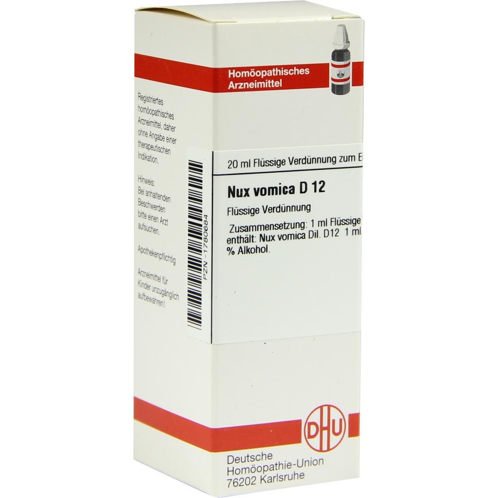 NUX VOMICA D 12 Dilution 20 ml Dilution