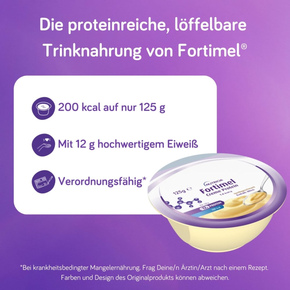 NUTRICIA Fortimel Creme Mischkarton  8X4X125 g Flüssigkeit