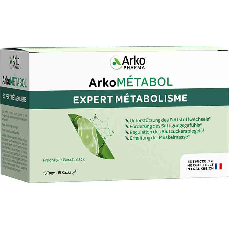 ArkoMÉTABOL EXPERT MÉTABOLISME 15 St Pulver zur Herstellung einer Lösung zum Einnehmen 135 g