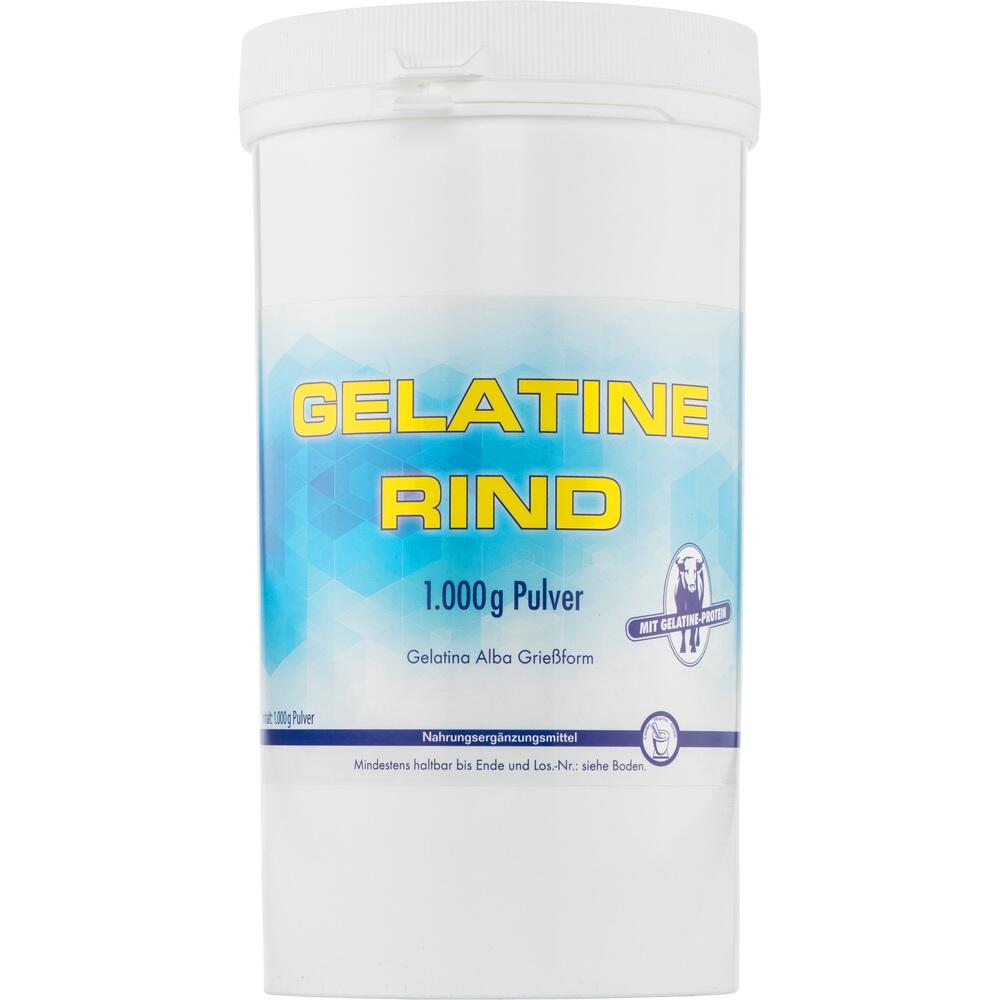 GELATINE Rind Pulver Beutel 1000 g Pulver