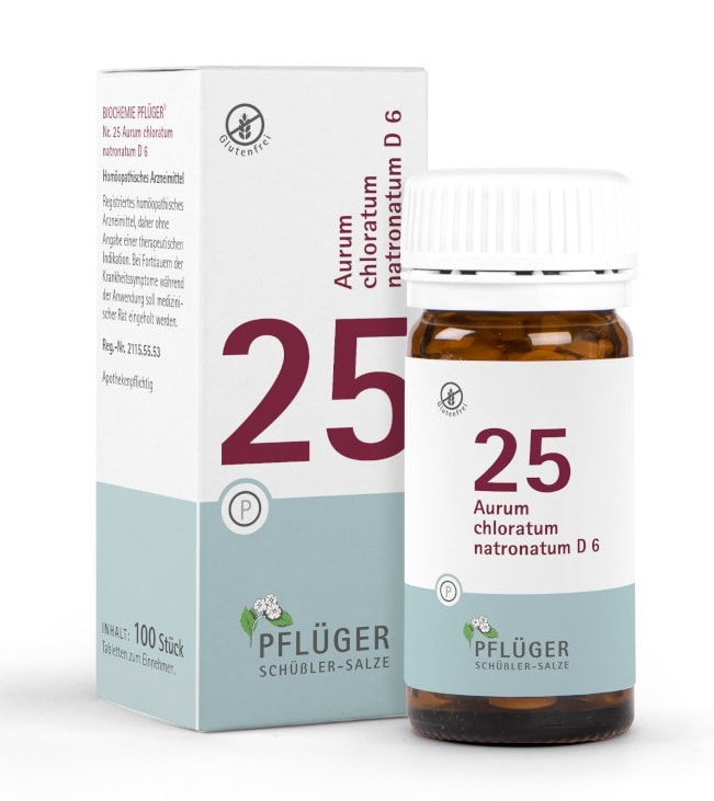 Schüßler-Salz Nr. 25 Aurum chloratum natronatum D6 100 St Tabletten