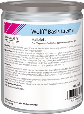 Wolff Basis Creme Halbfett 700 ml Creme
