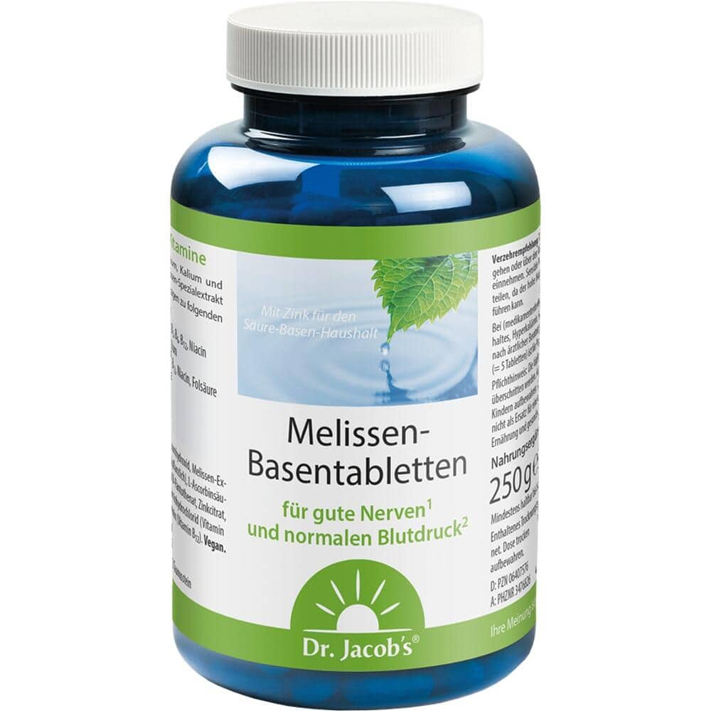 Dr. Jacob's Melissen-Basentabletten B-Vitamine Mineralstoffe
