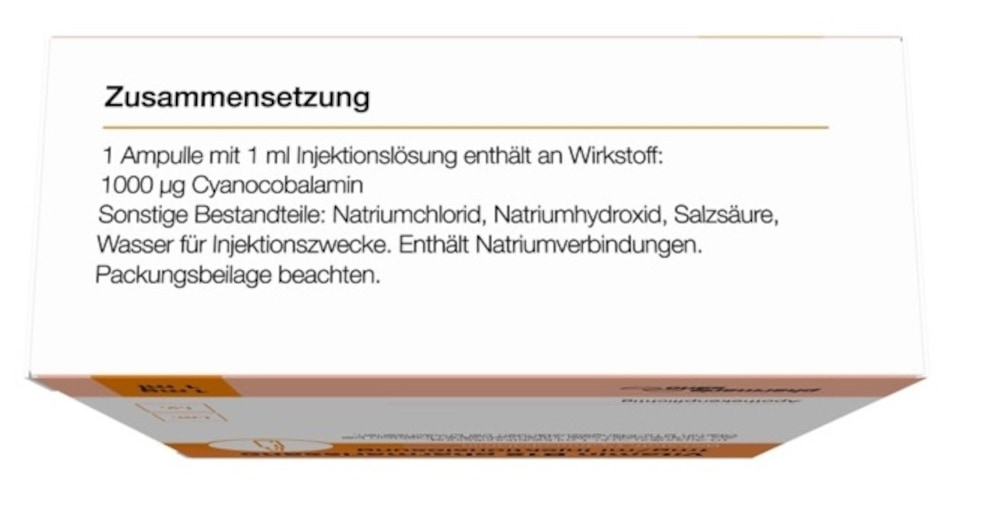 Vitamin B12 pharmarissano 1 mg/ml Injektionslös. 10X1 ml Injektionslösung