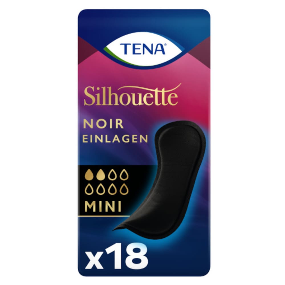 TENA Silhouette NOIR EINLAGEN MINI 18 St